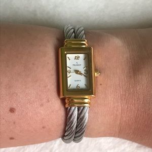 Peugeot Two Toned Stainless Steel Quartz Watch